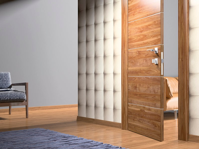 Leather Grey PVC Wall Panel