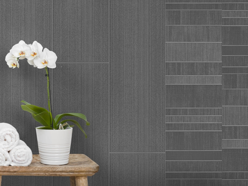 Anthracite Tile Large PVC tongue and groove wall panels