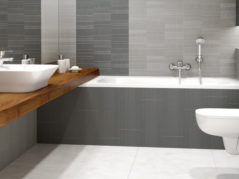 Anthracite Tile Large PVC wall cladding