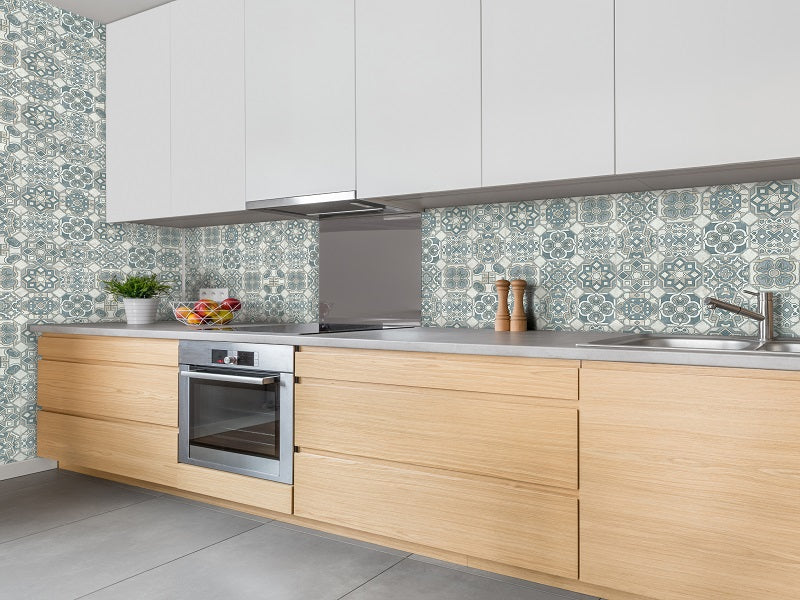 Oriental Blue Decorative PVC Wall Panel 