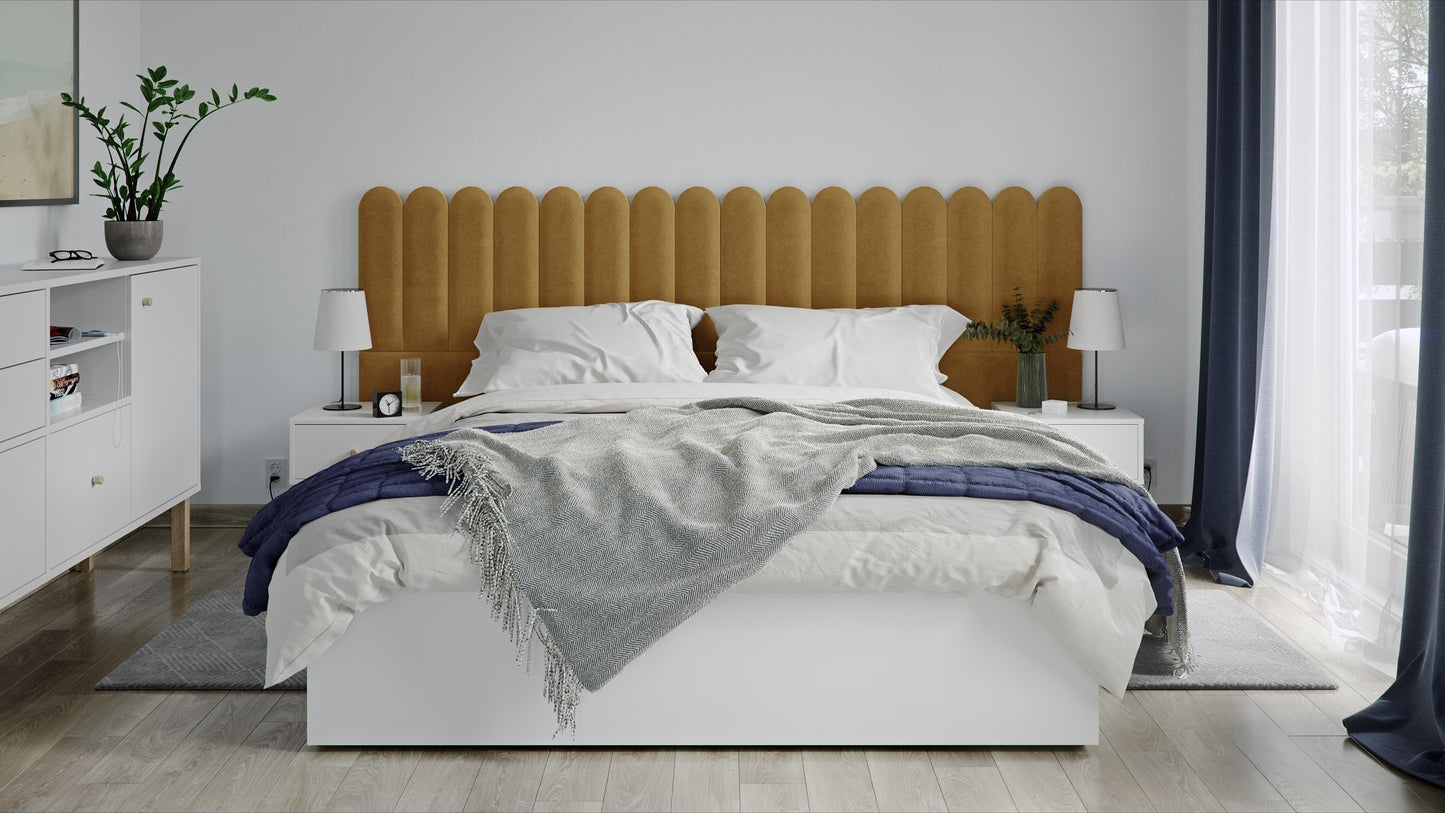 Vilo Upholstered Wall Panel - Oval (15x60cm)