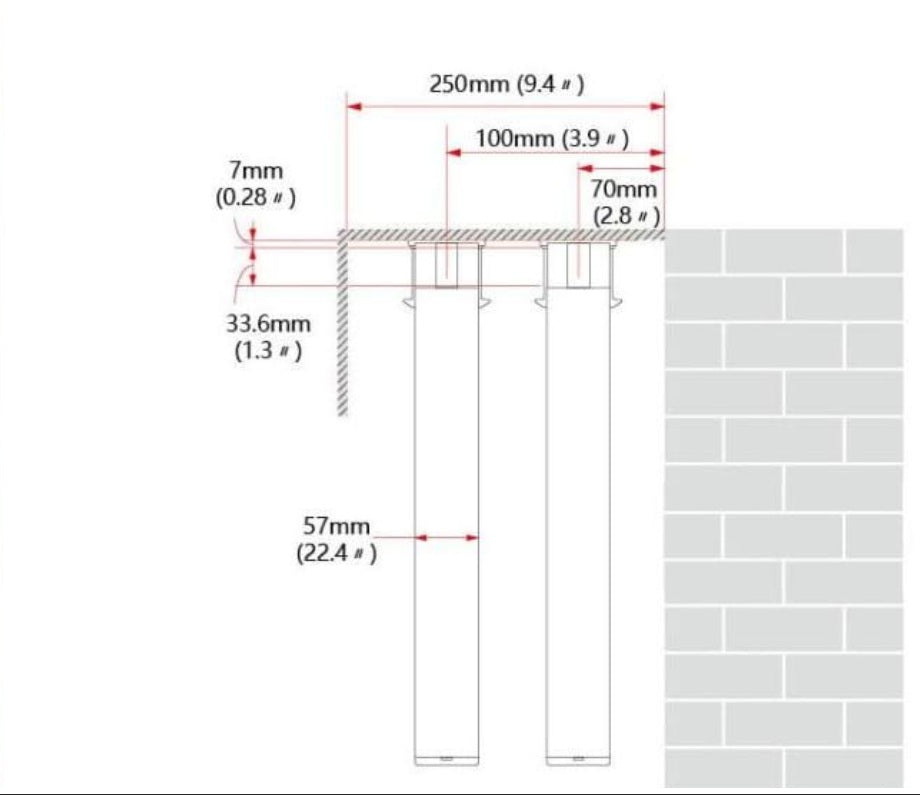 Electric Curtain Rod for Bevels AOK AM68 RF