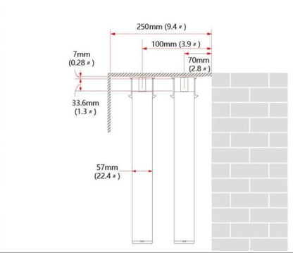 Electric Curtain Rod for Bevels AOK AM68 RF