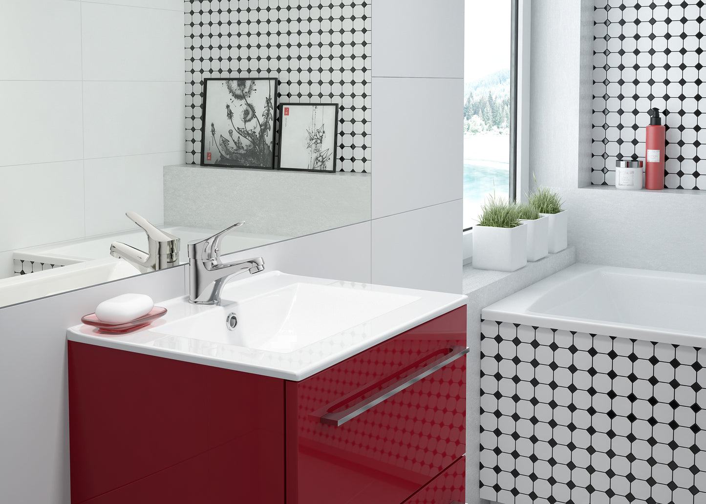 Washbasin tap, with automatic plug