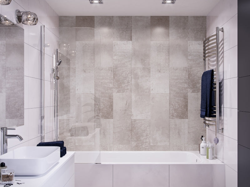 Stone Tile PVC Wall Cladding Panels for bathrooms, showers and wetrooms