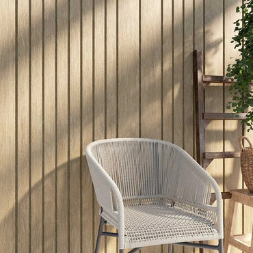 Vox Fronto Oak Slat Wall Panel on House Facade